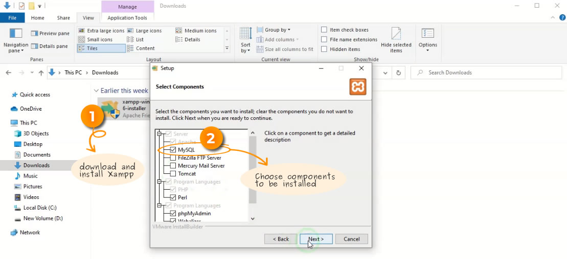 Xampp Installation Component