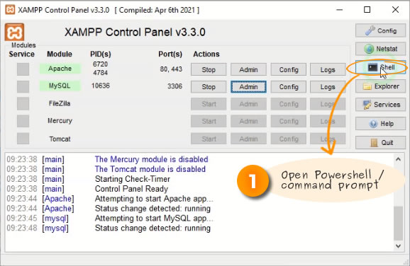 Open Powershell